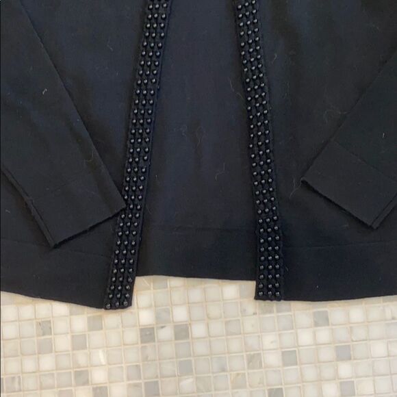 Pendleton Petite Black Beaded Sweater - Picture 4 of 5